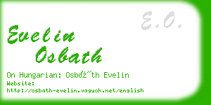 evelin osbath business card